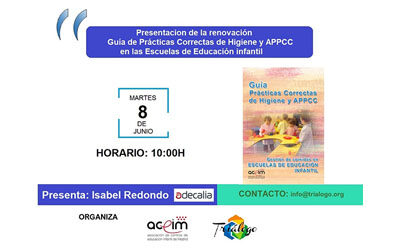 Presentación de la renovación: Guía de Prácticas Correctas de Higiene y APPCC en las Escuelas de Educación Infantil